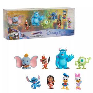 New Disney 100 Years of Dynamic Duos 8 Piece Set